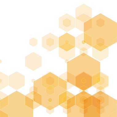 Vektör Soyut geometrik arka plan. Şablon broşür tasarımı. Turuncu altıgen şekli. eps 10