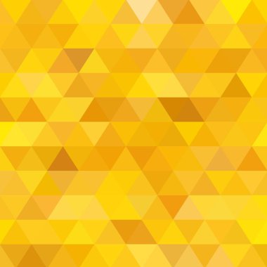 Sarı, altın vektör soyut poligonal düzeni. Degradeli yaratıcı illüstrasyon. Tasarımınız için yeni bir doku. eps 10