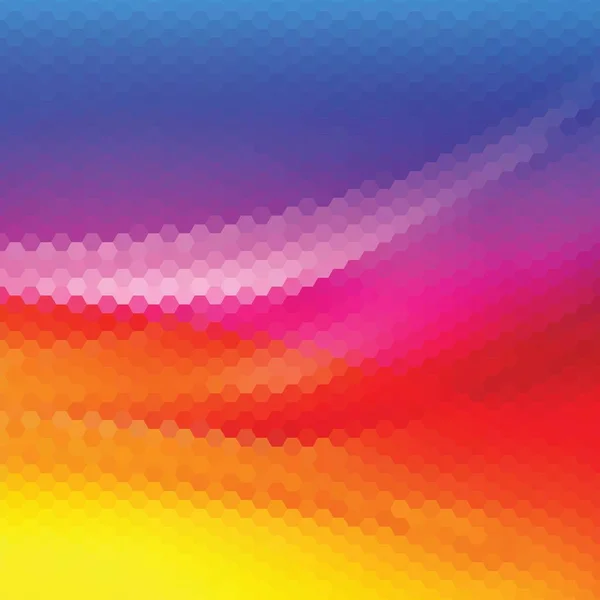 Colore colorato immagine esagonale. sfondo vettoriale astratto . — Vettoriale Stock