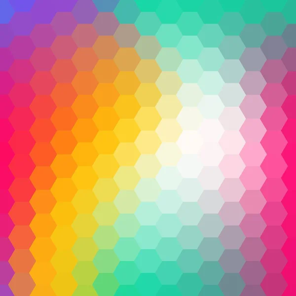 Farbigen Sechseck Hintergrund. polygonaler Stil. Layout für Werbung. Folge 10 — Stockvektor