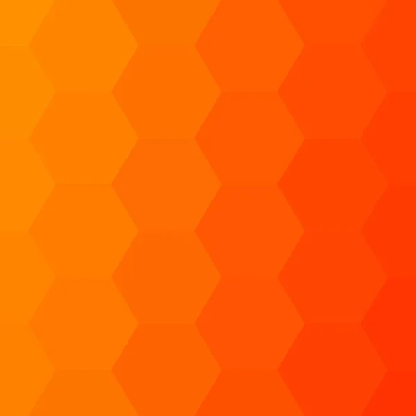 Orangefarbene Sechsecke. polygonaler Stil. Layout für Werbung. Präsentationsvorlage. Folge 10 — Stockvektor