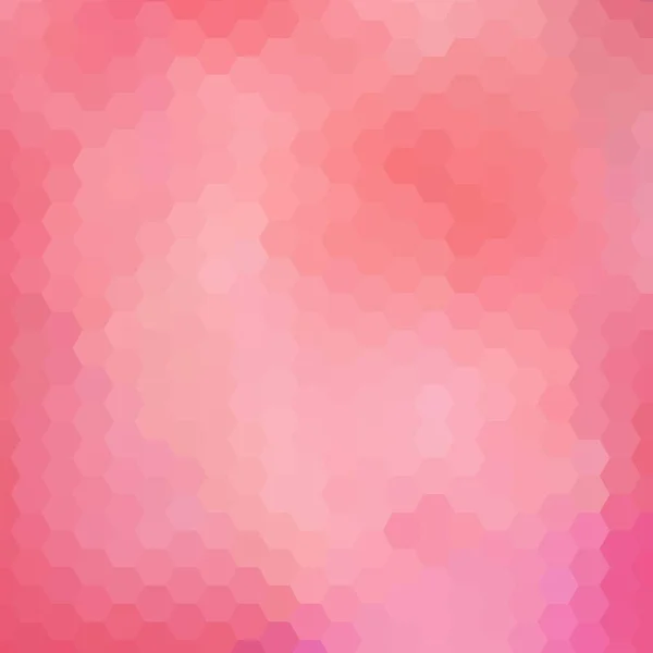 Roze zeshoeken. veelhoekige stijl. abstracte vector achtergrond. EPS 10 — Stockvector