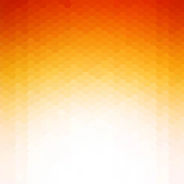 六角形で構成されるライト オレンジ ベクトル ポリゴン イラストレーション。あなたのビジネスのための六角形の設計。グラデーション付き折り紙スタイルの創造的な幾何学的背景。eps 10 — ストックベクタ