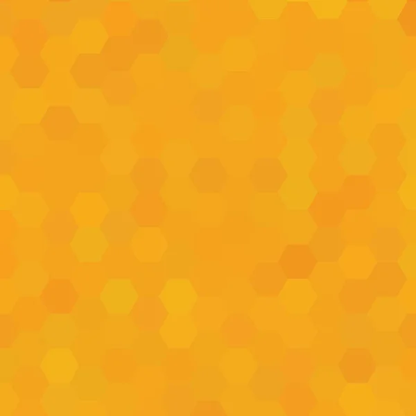 Élénk narancssárga színű hátteret. hatszögű mintaillusztráció. Vektor. EPS 10 — Stock Vector