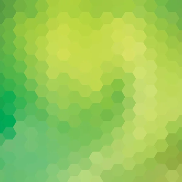 Eenvoudige kleurrijke achtergrond bestaande uit zeshoeken. 10 personen — Stockvector