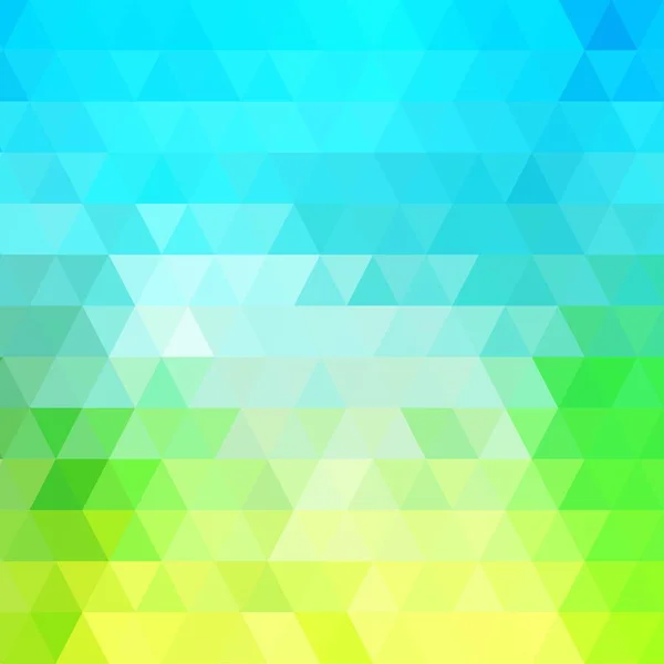 Mehrfarbige grüne, blaue polygonale Illustration, die aus Dreiecken besteht. geometrischer Hintergrund im Origami-Stil mit Farbverlauf. dreieckiges Design für Ihr Unternehmen. Folge 10 — Stockvektor