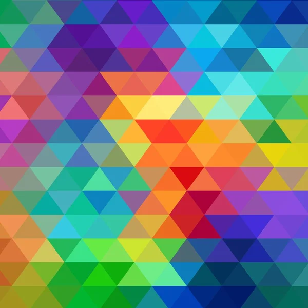 Абстрактный радужный фон из цветных треугольников. eps 10 — стоковый вектор