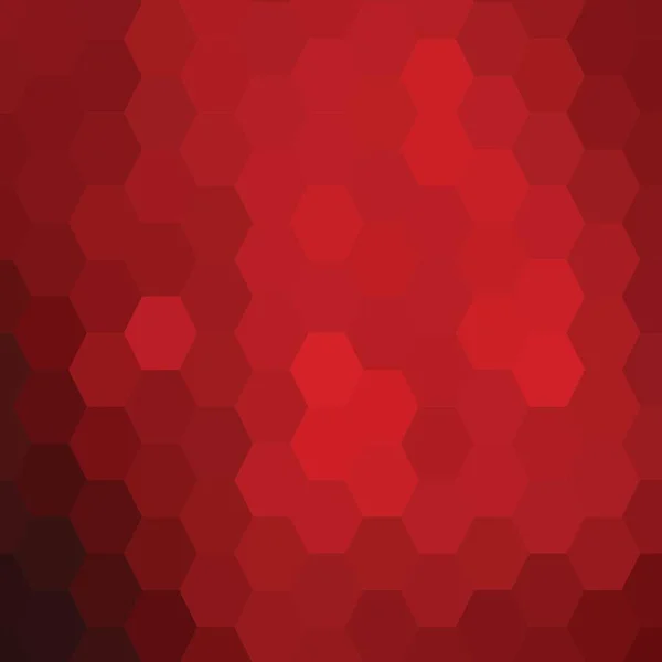 Red hexagons background, Geometric pattern - Vector. eps 10 — Stock Vector