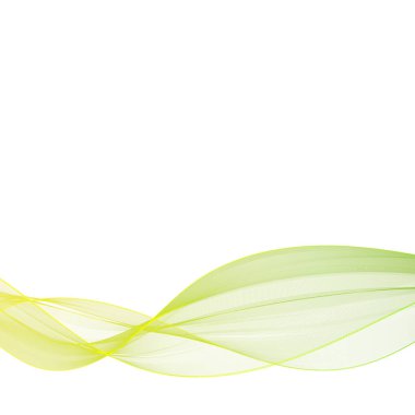 sarı yeşil dalga. soyut vektör illüstrasyon. eps 10