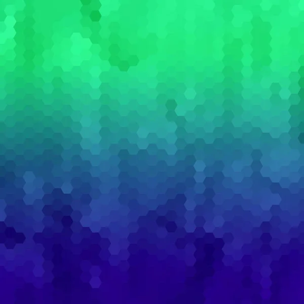 Абстрактний синьо-зелений шестикутний фон. компонування реклами. епс 10 — стоковий вектор