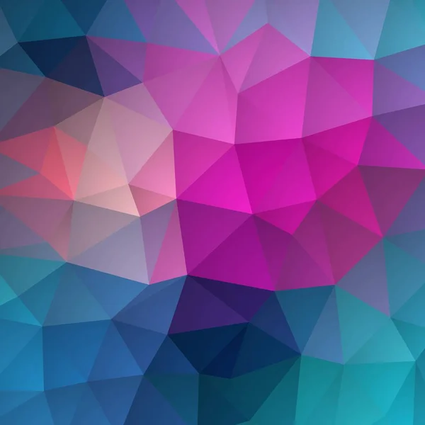Světle růžový, modrý vektorový, rozmazaný trojúhelník na pozadí. Geometrické pozadí ve stylu origami s přechodem. EPS 10 — Stockový vektor