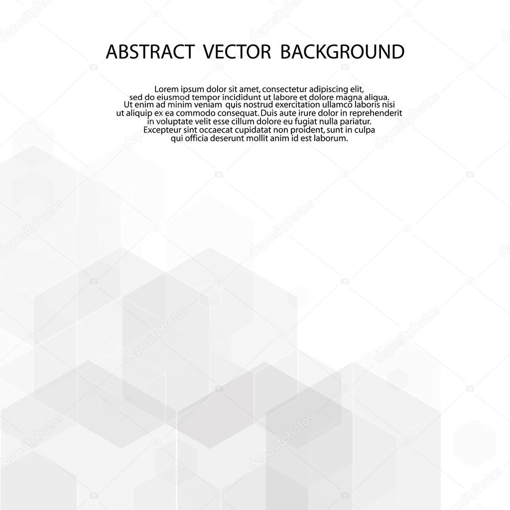 gray abstract background. layout for advertising gray hexagons. eps 10