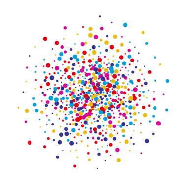 beyaz bir arka plan üzerinde renkli daireler. Fotoğraf Çerçevesi. Kutlama. vektör arka plan. eps 10