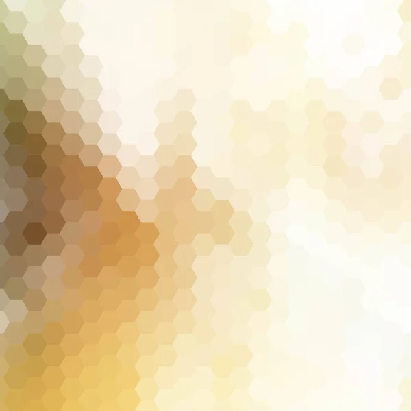 明るい茶色のベクター六角形。抽象的な背景。広告のためのレイアウト。eps 10 — ストックベクタ