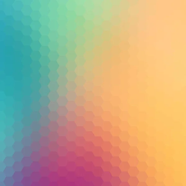 Colores del arco iris. hexágonos vectoriales. fondo abstracto. diseño para la publicidad. eps 10 — Vector de stock