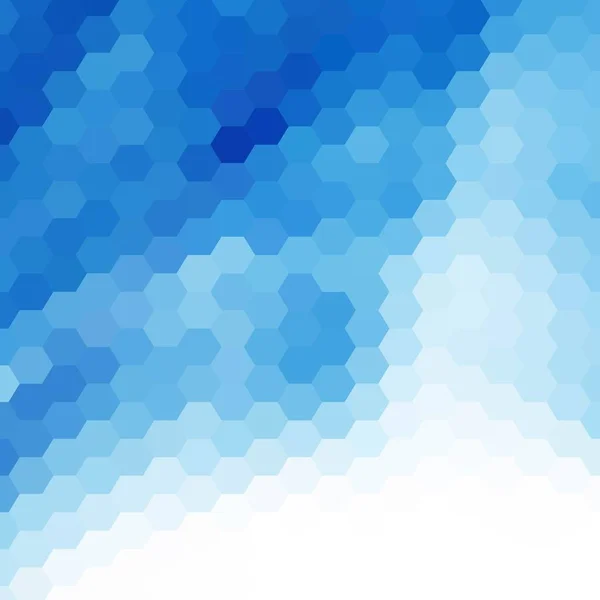 Esagoni vettoriali blu. sfondo astratto. layout per la pubblicità. punti 10 — Vettoriale Stock