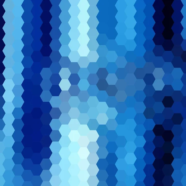 青い抽象六角形.ポリゴンスタイル。広告 eps 10 のレイアウト — ストックベクタ
