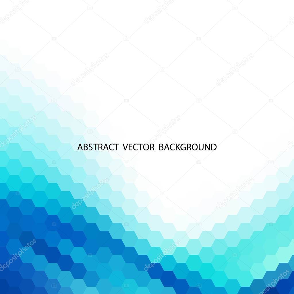blue hexagons. abstract background. layout for advertising. eps 10