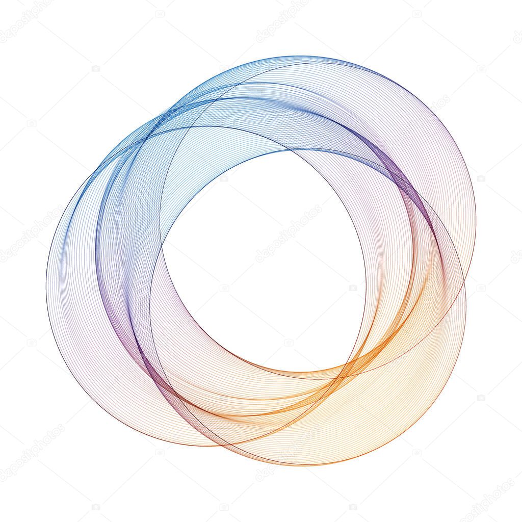 Abstract background with color circle