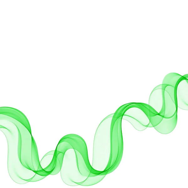 Streszczenie Ilustracja Wektor Zielony Fala Tło — Wektor stockowy