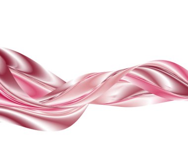 Pembe soyut parlak dalga akışı. Soyut arkaplan. Sıvı dalga