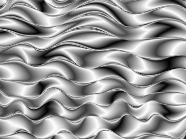 Yumuşak sıvı siyah dalgalı 3D arkaplan