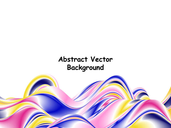 Wave Liquid Shape. Abstract Fluid Background. Colorful Liquid Shapes with Flow Effect for Business Poster, Banner, Cover.Trendy Illustration EPS10 Vector.
