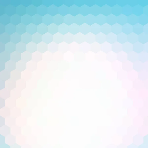 Blauer Sechseck Hintergrund Abstrakter Geometrischer Hintergrund Eines Vektors — Stockvektor