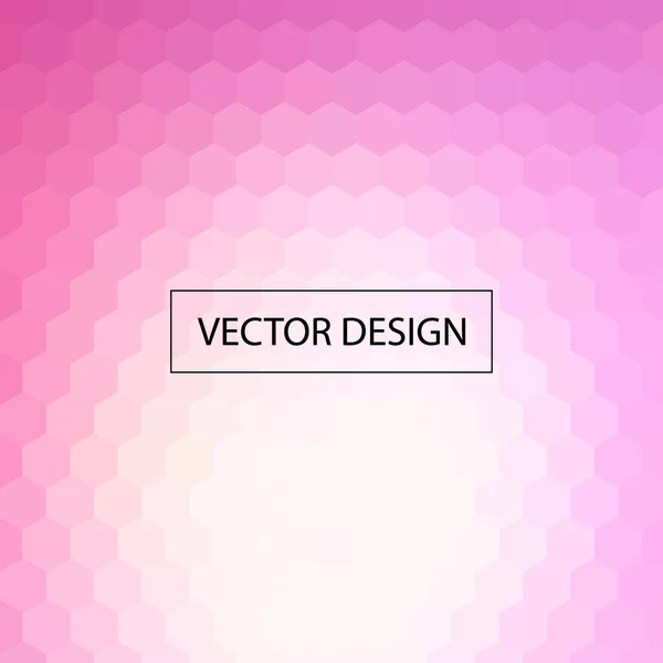 Fond Hexagonal Rose Fond Géométrique Vectoriel Abstrait — Image vectorielle