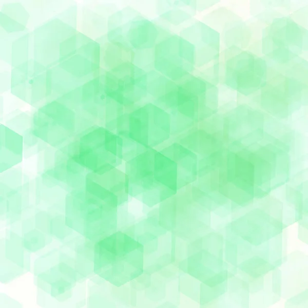 Grön Hexagon Bakgrund Abstrakt Vektor Geometrisk Bakgrund — Stock vektor
