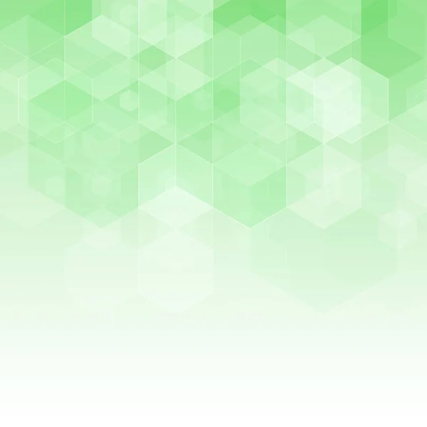 Fond Hexagonal Vert Fond Géométrique Vectoriel Abstrait — Image vectorielle