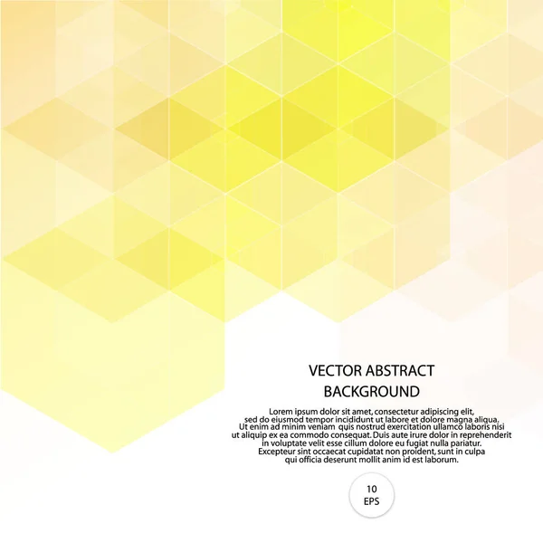 Fond Géométrique Abstrait Hexagones Colorés Pour Les Présentations — Image vectorielle