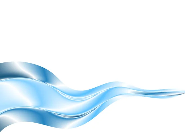 Smooth Liquid Blue Wave — Stock Vector