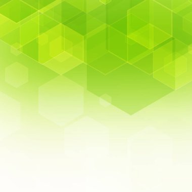 Yeşil parlak üçgen teknik arkaplanı şekillendirir. Vektör teknolojisi tasarımı