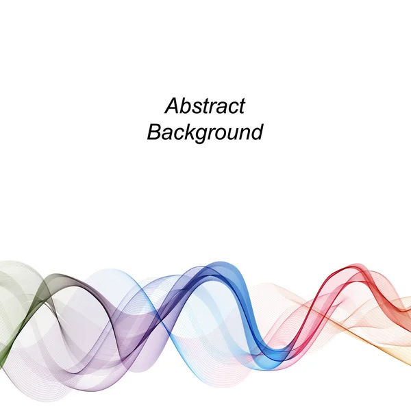 Farbige Abstrakte Welle Banner Layout Präsentationsvorlage — Stockvektor