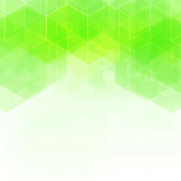 Fond Hexagonal Vert Fond Géométrique Vectoriel Abstrait — Image vectorielle