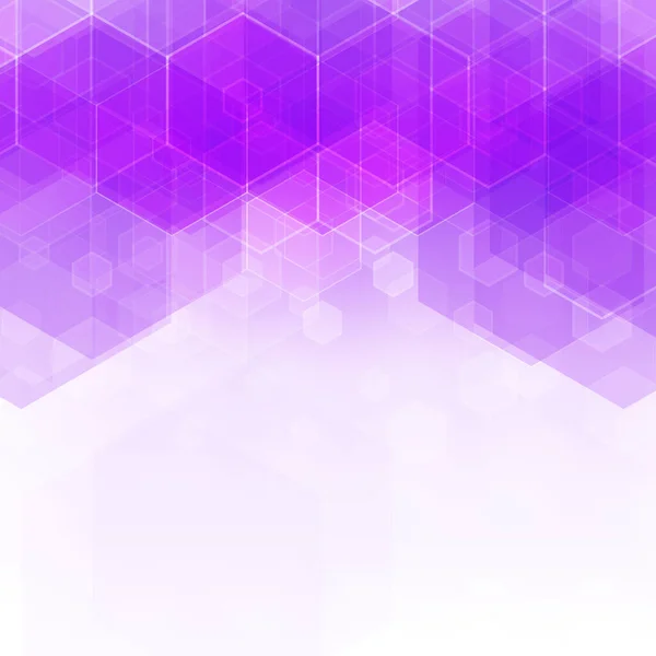 Abstract Purple Vector Hexagon Background — Stock Vector