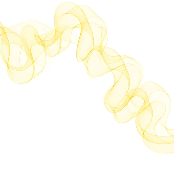 Abstracte Vectorgolf Oranje Gele Golvende Lijnen — Stockvector