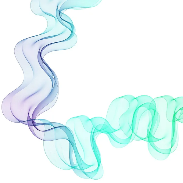 抽象的なカラフルな波 ベクトル背景テンプレート ベクトル — ストックベクタ