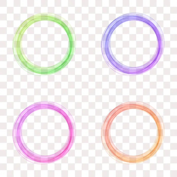 Çemberli renkli soyut arkaplan kümesi