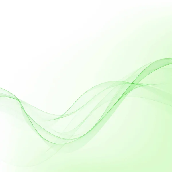 Ondas Verdes Gráficos Vectoriales Abstractos Ola Para Publicidad — Vector de stock