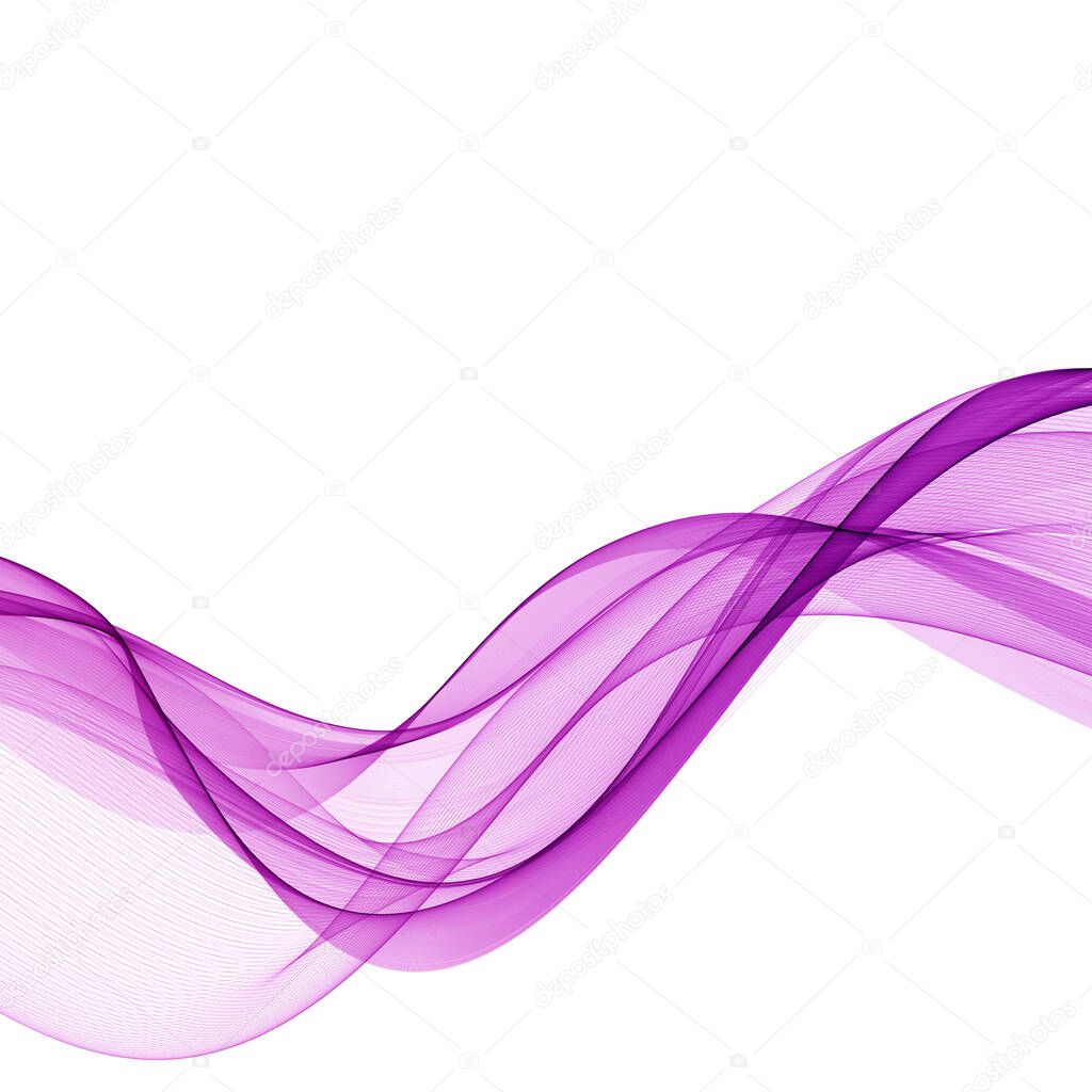 Purple abstract wave. presentation template. decor for shell brochures, flyers, postcards. layout for an advertising banner