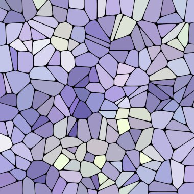 Çakıl taşlarının soyut vektör deseni. Mozaik. Arka plandan izole edilmiş. Tek Renkli