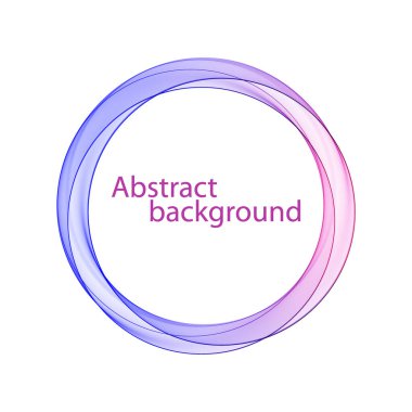 Renk çemberi. Soyut dalga. Reklam için logo düzeni