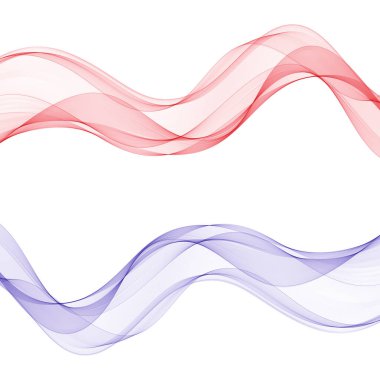 Renkli güzel dalgalar seti. Soyut arkaplan. Reklamcılık için tasarım. Pankart