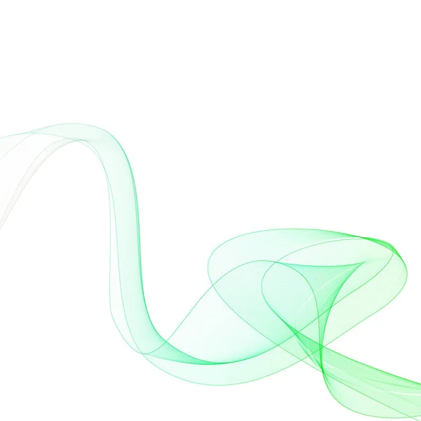 Groene Abstracte Golf Achtergrondafbeelding Voor Banner — Stockvector