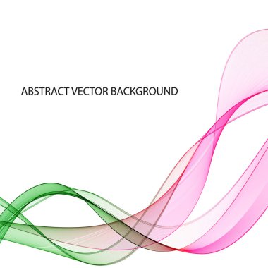 renk soyutlama dalgası. Eğri soyut çizgiler