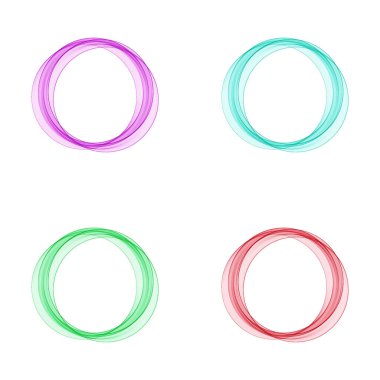 Dalgalı mavi çizgiler soyut vektör iş geçmişi. Tasarım elemanı. Daire çiz. 10 saniye.