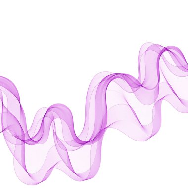 Soyut mor dalgalar - veri akışı konsepti. Vektör illüstrasyonu
