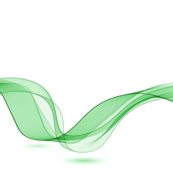 Grüne Abstrakte Welle Hintergrundbild Für Banner — Stockvektor